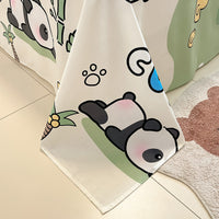 HKM-743059 Cotton Floral Bed Sheet Set in Pastoral Design - Various Sizes