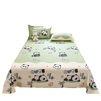 HKM-743059 Cotton Floral Bed Sheet Set in Pastoral Design - Various Sizes