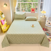 HKM-743059 Cotton Floral Bed Sheet Set in Pastoral Design - Various Sizes