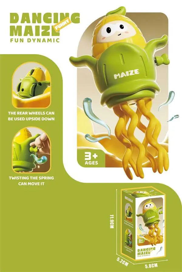 HKM-743059 Dancing Corn Wind-Up Toy for Kids - Educational and Fun Activity for Ages 5 and Up