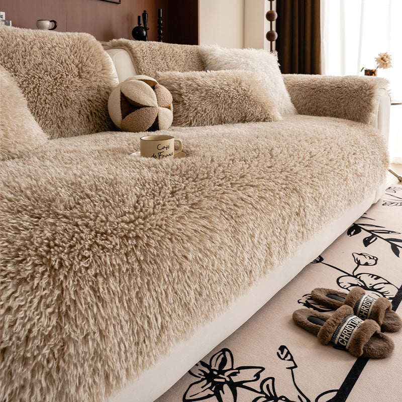 HKM-743315 Thick Plush Sofa Cushion for Autumn and Winter in Various Sizes and Colors