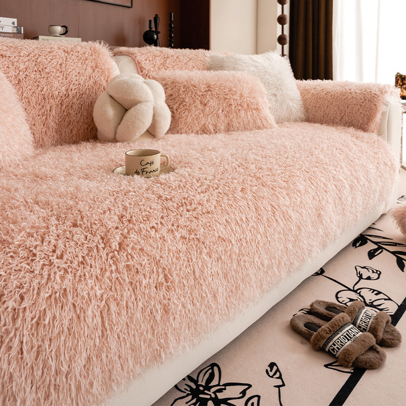 HKM-743315 Thick Plush Sofa Cushion for Autumn and Winter in Various Sizes and Colors