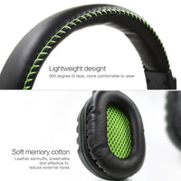 HKM-743315 Wired Gaming Headset with LED Lighting and Microphone - Model AMD-06