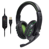 HKM-743315 Wired Gaming Headset with LED Lighting and Microphone - Model AMD-06