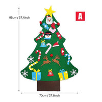 HKM-743379 Felt Holiday Tree or Snowman Decoration for Versatile Seasonal Home and Office Decor
