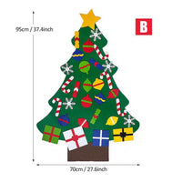 HKM-743379 Felt Holiday Tree or Snowman Decoration for Versatile Seasonal Home and Office Decor