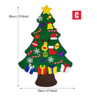 HKM-743379 Felt Holiday Tree or Snowman Decoration for Versatile Seasonal Home and Office Decor