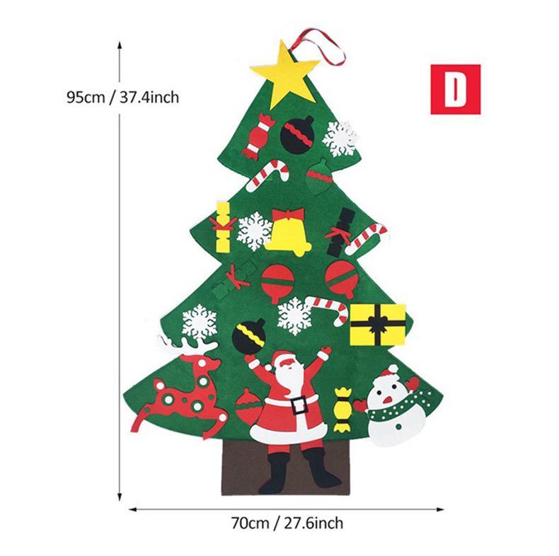 HKM-743379 Felt Holiday Tree or Snowman Decoration for Versatile Seasonal Home and Office Decor