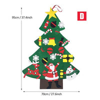HKM-743379 Felt Holiday Tree or Snowman Decoration for Versatile Seasonal Home and Office Decor