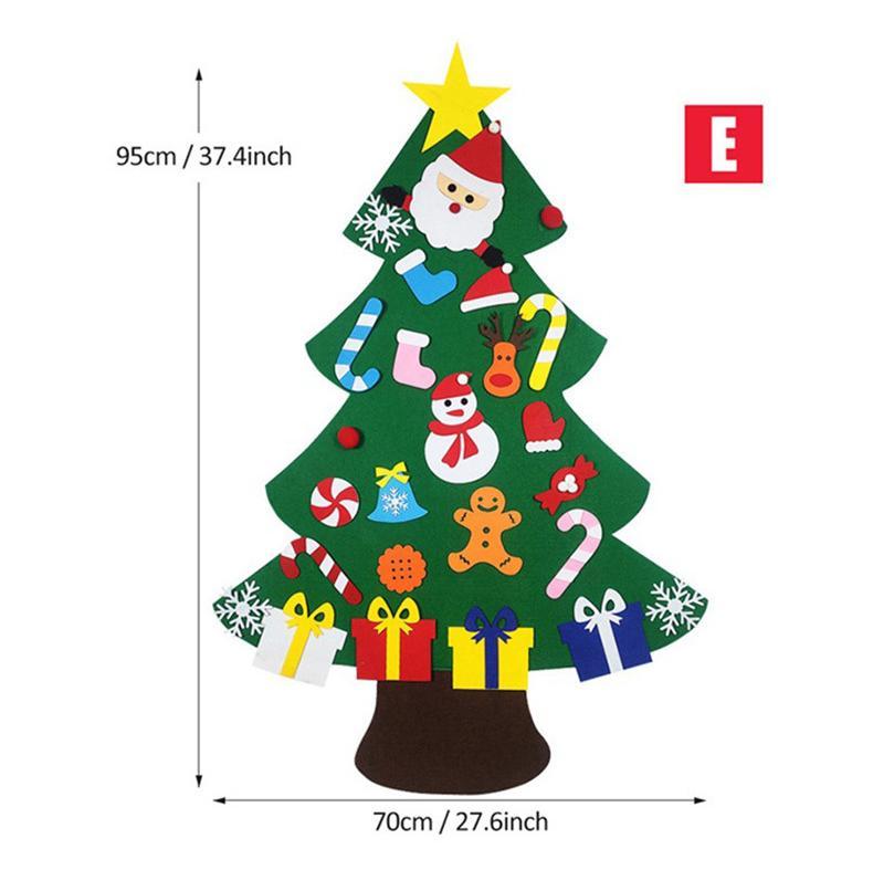 HKM-743379 Felt Holiday Tree or Snowman Decoration for Versatile Seasonal Home and Office Decor