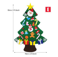 HKM-743379 Felt Holiday Tree or Snowman Decoration for Versatile Seasonal Home and Office Decor