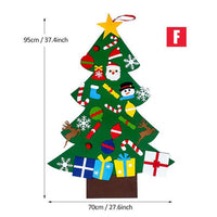HKM-743379 Felt Holiday Tree or Snowman Decoration for Versatile Seasonal Home and Office Decor