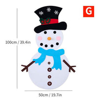 HKM-743379 Felt Holiday Tree or Snowman Decoration for Versatile Seasonal Home and Office Decor