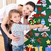 HKM-743379 Felt Holiday Tree or Snowman Decoration for Versatile Seasonal Home and Office Decor