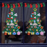 HKM-743379 Felt Holiday Tree or Snowman Decoration for Versatile Seasonal Home and Office Decor