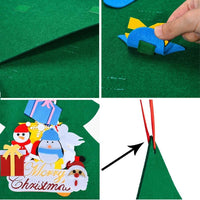 HKM-743379 Felt Holiday Tree or Snowman Decoration for Versatile Seasonal Home and Office Decor
