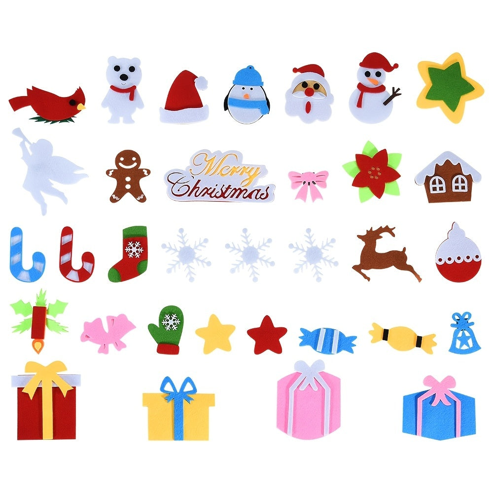 HKM-743379 Felt Holiday Tree or Snowman Decoration for Versatile Seasonal Home and Office Decor