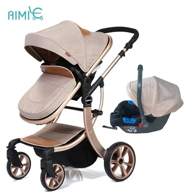 KTX-743443 4-in-1 Luxury Baby Stroller with Versatile Features for Comfort and Convenience