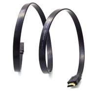 HKM-743443 Full HD HDMI Flat Cable - Male to Male Plug, 30cm for TVs and Set-Top Boxes