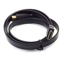 HKM-743443 Full HD HDMI Flat Cable - Male to Male Plug, 30cm for TVs and Set-Top Boxes