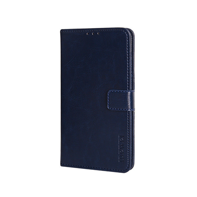 HKM-743507 Flip Style PU Holster Bracket Protective Sleeve with Crazy Horse Pattern