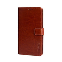 HKM-743507 Flip Style PU Holster Bracket Protective Sleeve with Crazy Horse Pattern