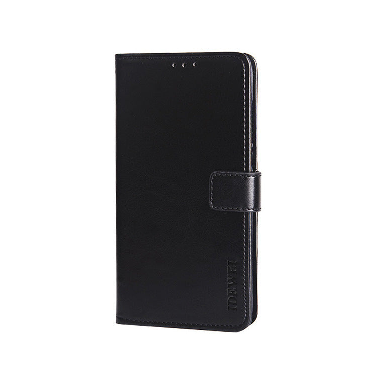 HKM-743507 Flip Style PU Holster Bracket Protective Sleeve with Crazy Horse Pattern