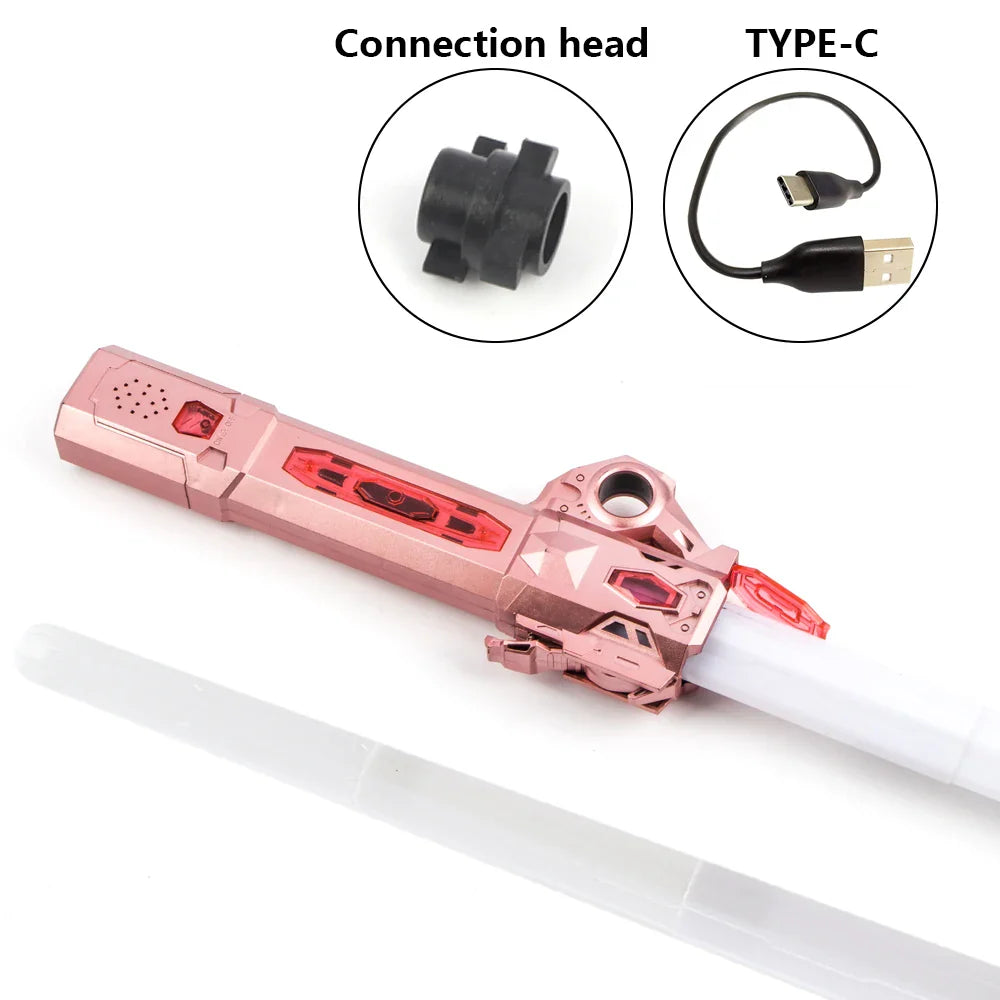HKM-743507 Retractable LED Sound Laser Sword Toy for Kids - Light Up Cosplay Accessory