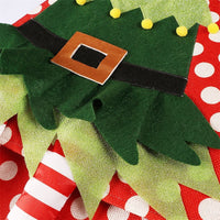 HKM-743699 Christmas Red and White Polka Dot Tree Skirt - 61cm Upper Diameter, 77cm Lower Diameter