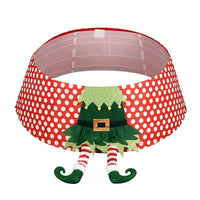 HKM-743699 Christmas Red and White Polka Dot Tree Skirt - 61cm Upper Diameter, 77cm Lower Diameter