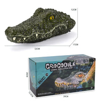 HKM-743827 Remote Control Simulation Crocodile Boat - Dual Motor Outdoor Fun Toy for Ages 6 and Up
