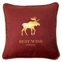 HKM-743955 Plush Geometric Pattern Pillow Cushion for Living Room Decor