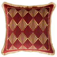 HKM-743955 Plush Geometric Pattern Pillow Cushion for Living Room Decor