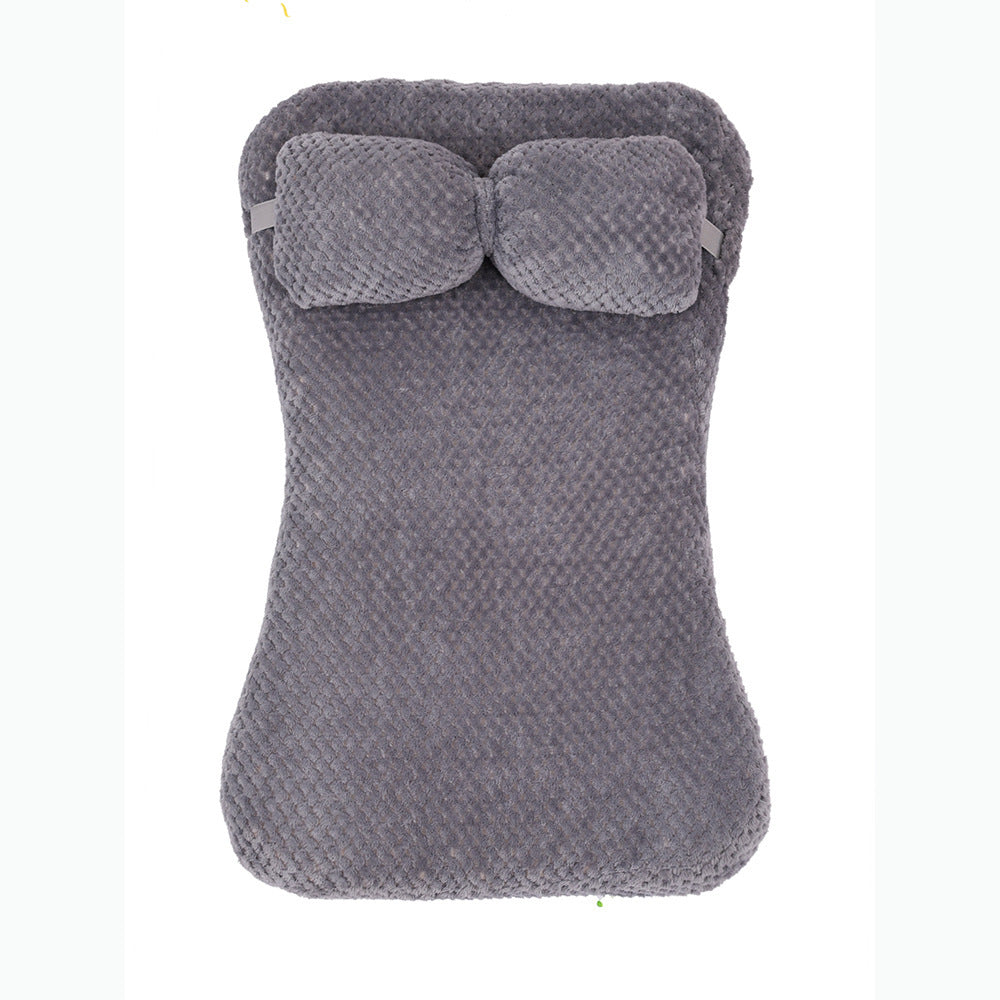 HKM-743955 Soft Plush Pet Bed Mat With Pillow Calming Cushion Dog Cat Large Cleaning Puppy Bed Bed For Cats Sofa