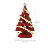 HKM-744019 Christmas Tree Ornament with Acrylic Accessories and Mini White Trees