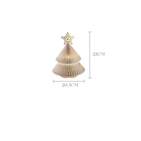 HKM-744019 Christmas Tree Ornament with Acrylic Accessories and Mini White Trees