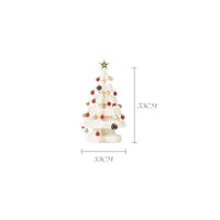 HKM-744019 Christmas Tree Ornament with Acrylic Accessories and Mini White Trees