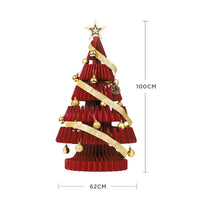 HKM-744019 Christmas Tree Ornament with Acrylic Accessories and Mini White Trees