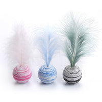 HKM-744019 Starry sky ball plus feather cat toy