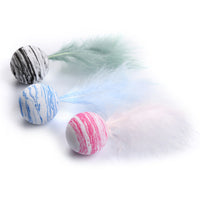 HKM-744019 Starry sky ball plus feather cat toy