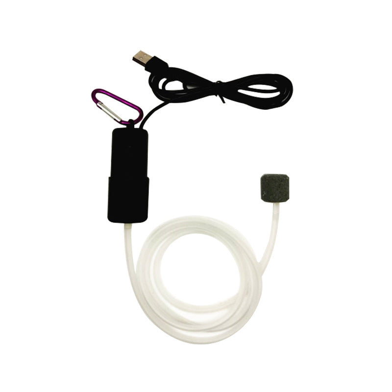 HKM-744083 USB Powered Small Fish Tank Oxygen Pump with Air Stone and Hose