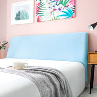 HKM-744211 Curved Leather Bed Head Cover - Polyester & Spandex for Sizes 90-240 cm