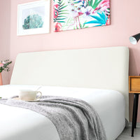 HKM-744211 Curved Leather Bed Head Cover - Polyester & Spandex for Sizes 90-240 cm