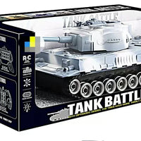 HKM-744403 Remote Control Tank Vehicle with Lighting and Music - 2.4G Nine Channel Dual Control for Kids
