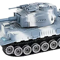 HKM-744403 Remote Control Tank Vehicle with Lighting and Music - 2.4G Nine Channel Dual Control for Kids