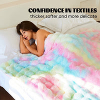 HKM-744403 Thickened Double-Sided Raschel Blanket in Various Sizes and Colors for Cozy Autumn and Winter