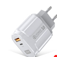 HKM-744467 USB Wall Charger for Huawei and Xiaomi Phones – Available in Multiple Standards (Black & White)