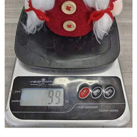 HKM-744531 Christmas Deer Horn Doll - Grey and Red High Hat Decorative Figure