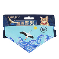 HKM-744659 Adjustable Polyester Triangular Pet Scarf with Colorful Patterns for All Seasons