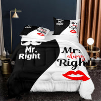 HKM-744723 Three-Piece Digital Printed Duvet Cover Set with Pillowcases in Various Sizes